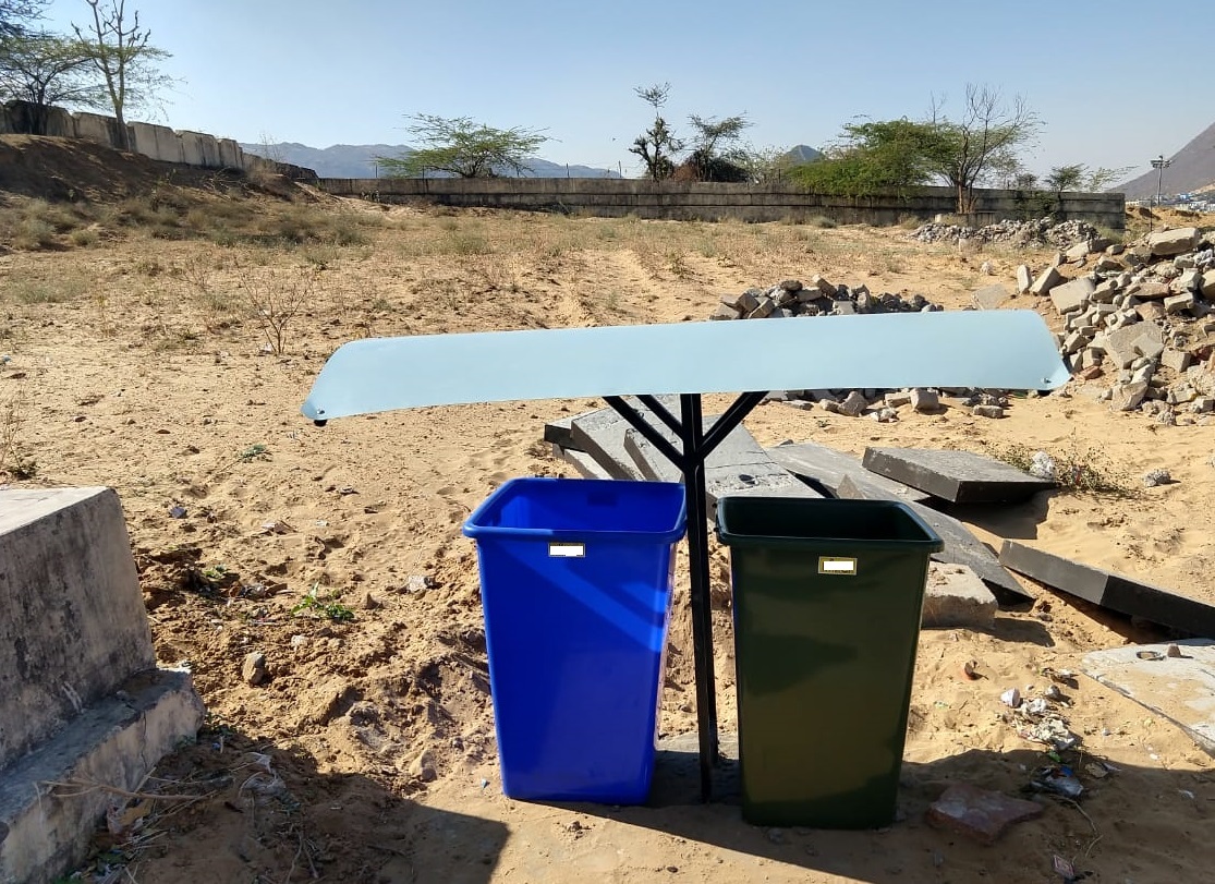 Aarush Eco Tech SmartBin Prototype V1 Testing outdoors